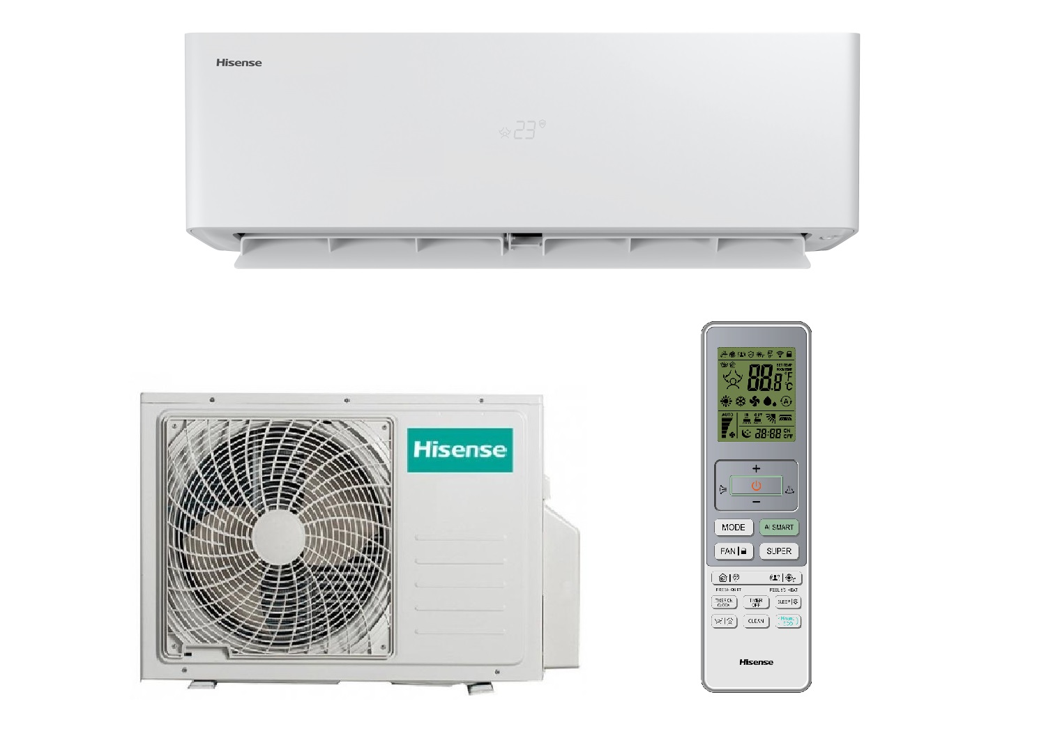 Cплит-система Hisense Vision Pro 2.0 Superior DC Inverter AS-18UW4RBVQH01